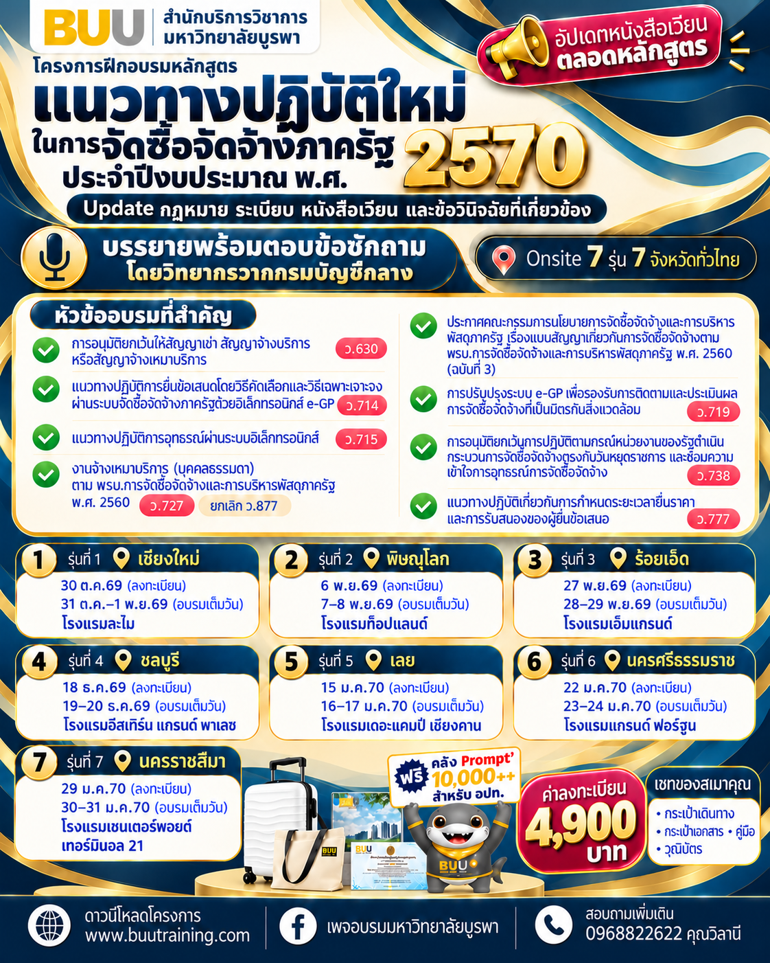 อัปเดท !  แนวทางการปฏิบัติใหม่ในการจัดซื้อจัดจ้าง และบริหารพัสดุภาครัฐตามหนังสือสั่งการที่เกี่ยวข้องประจำปี 2570  